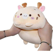 LINJOU Söpö peura pehmopehmo täytetty squishy lieriömäinen vartalotyyny, lasten nukkumis Kawaii-tyyny (20cm)