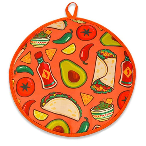 4X Bolsa de Pano de 12 Polegadas para Burrito, Bolsa Portátil Tortilha Aquecedora para Casa para Micro-Ondas Restaurante Comida Panqueca, B 1