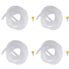 4X Dehumidifier Drain Hose, 13Ft Flexible Drain Hose with Cuttable Rubber Adapter and Connect Clamp, Hose Replacement