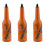 3X Flair Bartender Bartending Practice Bar Pub Bottle Wine Cocktail Shaker - Orange 1