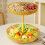 Stylish Stackable Metal Fruit Basket Suitable for Small-Gold 8