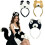Ensemble oreilles et queue d'ours pelucheux et chauds, 2-Brun 10