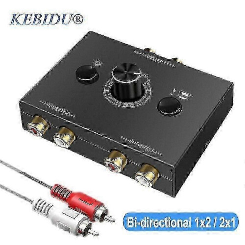 Splitter audio stereo per dispositivi RCA con controllo mute 1