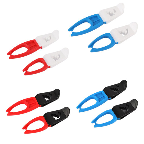 Supports de canne à pêche en caoutchouc, support-Blanc rouge 1
