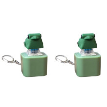 2X Llavero de Juguete Antiestrés con Forma de Rana Que Croa, Recargable, con Luces, para la Ansiedad, Sensorial y Divertido, con Sonido de Animal.