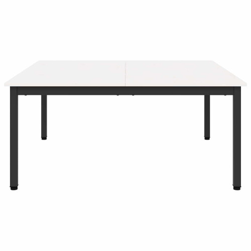 VidaXL vidaXL Coffee Table White 100 x 100 x 45 cm Solid Pine Wood 2