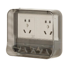 Clear Socket Waterproof Box Electric Plug Cover Wall Switches-4