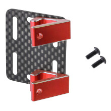 Carte de montage ESC hautes performances en aluminium-Rouge