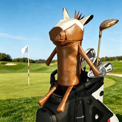 Golfs Putter Cover Golfs Putter Protective Guard-Dark brown 1