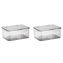 2X Makeup Face Mask Organizer Dust-Proof Large Capacity Desktop Storage Designed to Store Moisturizing Facemasks-A