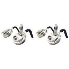 4Pc Stainless Steel Wide Mouth Mason Jar Flip Prouting Spout Lids with Handle for Wide Mouth Mason Jars