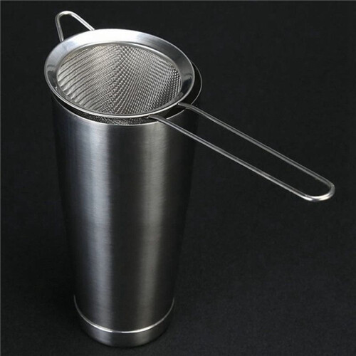 8X Cocktail Fine Strainer Stainless Steel Conical Mesh Strainer Professional Bar Tool 1