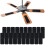 80 Stück Deckenventilator-Flügelfilter, Deckenventilator-Luftfilter, Ventilator-Luftreiniger-Pads, Kokosnuss-Carbon-Deckenventilator-Luftfilter 2