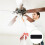80 Stück Deckenventilator-Flügelfilter, Deckenventilator-Luftfilter, Ventilator-Luftreiniger-Pads, Kokosnuss-Carbon-Deckenventilator-Luftfilter 3