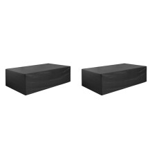 2X Patio Furniture Set Cover Waterproof,Heavy Duty Funiture Covers for Sectional Sofa Set Wicker Rattan Table XXL