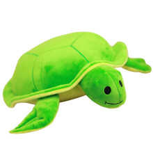 Grappige groene schildpadden fleece pop gevuld sierkussen voor