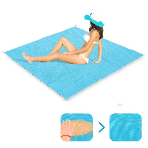 Strand-/Picknickdecke - 200x200 m - blau