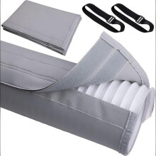 Portable AC Hose Insulation Sleeve — Polyester Exhaust Duct Cover for 5 and 5.9in Hoses, 150cm x 53cm x 0.5cm, Multiple Colors Grey