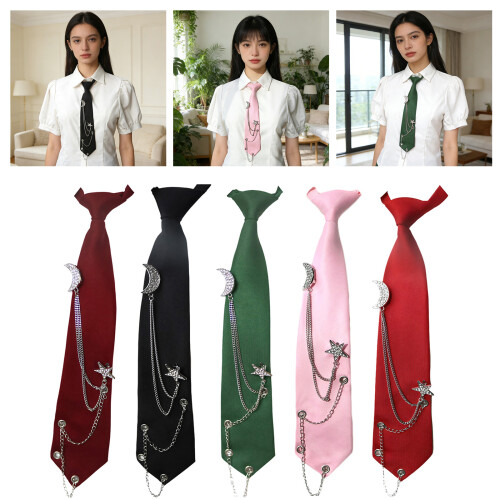 Uniforme cravate écolière JK uniforme costume étoile-argent noir 2