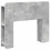 VidaXL vidaXL Headboard Cabinet with Storage Concrete Grey Engineered Wood 4
