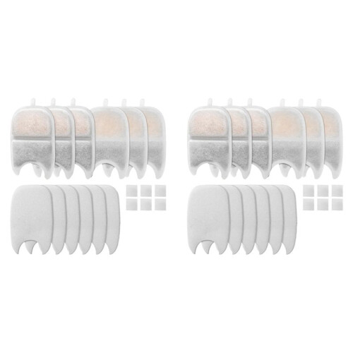 2X Pet Water Fountain Filter Replacement Set Replacement Filter and Sponge for 4L Cat Drinker Pet Drinker Accessories