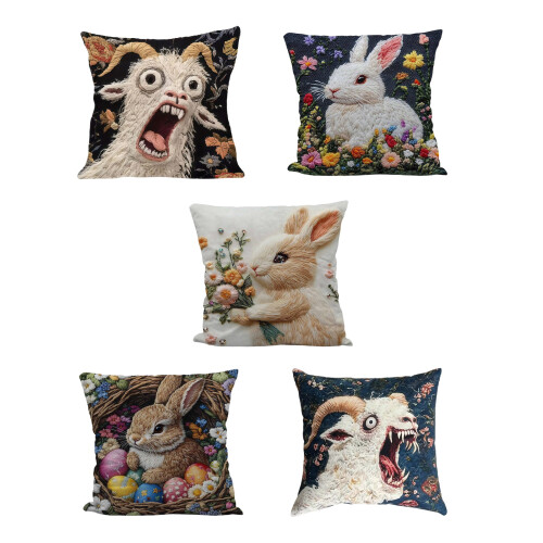 Practical Animal Designs Cushion Cover Square Shape For-8 1