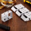 8 Pieces Blind Brackets 2 Inch Low Profile Box Mounting Bracket for Headrail (White) 4