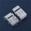 8 Pieces Blind Brackets 2 Inch Low Profile Box Mounting Bracket for Headrail (White) 7