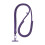 Hexagonal Shaped Adjustable Phone Holder Lanyard-Dark purp le 1
