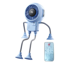 Oplaadbare robotventilator met 199 snelheden Stevige-Blauw
