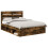 VidaXL vidaXL Bed Frame Smoked Oak 140 x 190 cm Solid Pine Wood 2