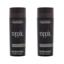 (light brown) (dark brown) 2 Pack Toppik Hair Building Fibers Dark Brown 27.5 G / 0.97 Oz Hair Care