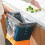 (1 piece wall mounted blue yellow) Expandable Trash Can for Kitchen, Bathroom 6