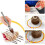 Culinary Drawing Decorating Spoon Set, 4 Pcs Saucier Drizzle Spoons,Decorating Pencil Spoon for Decorative Cake,Coffee 10