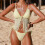 Two Piece Swimsuit Quick Drying Fabric Texture-Light yellow M 5