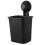 3 PC Suction Cup Toothbrush Cup Holder Rack Plastic Holder Toothpaste Storage Box for Kitchen Bathroom Toilet Black 5