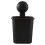 3 PC Suction Cup Toothbrush Cup Holder Rack Plastic Holder Toothpaste Storage Box for Kitchen Bathroom Toilet Black 6
