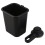 3 PC Suction Cup Toothbrush Cup Holder Rack Plastic Holder Toothpaste Storage Box for Kitchen Bathroom Toilet Black 8