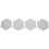 25Pcs Hexagon  Board Hexagonal  Wall Sticker Multifunction 3D Decorative Home Message Board Green Series 9