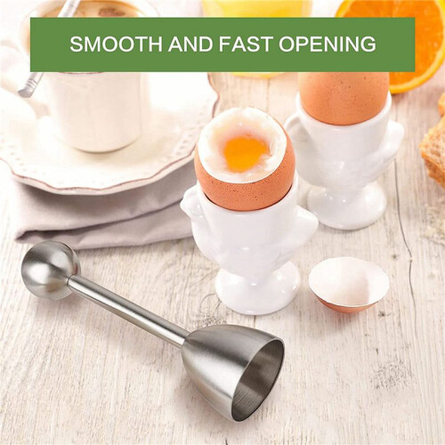 4X Egg Cutters, Egg Slicer Kitchen Egg Opener Tool Egg Cracker Remover Egg Shells Separator for Hard Soft Boiled Eggs 2