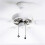 8X Ceiling Fan Pull Chain Fan Extension Chain Fan Chain Pulls Decorative 12 Inch Ceiling Fan Chain Extender Ornament C 3