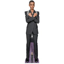 Silhouette en carton grandeur nature de l'actrice Letitia Wright