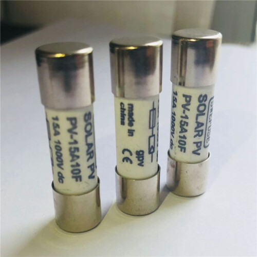 20 Pcs 1000 VDC Fuse Solar PV Explosion-Proof Fuse Silver - 20A 2