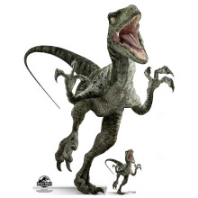 Silhouette en carton grandeur nature officielle de Velociraptor Charlie