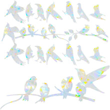 20pcs Bird-Shaped Anti-Collision Window Decals for Bird Strike Prevention