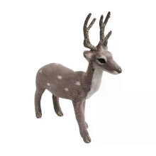 Cute Mini Fawn Desktop Ornament, Simulation Small Deer Model, Garden Decor & Christmas Hanging Pendant