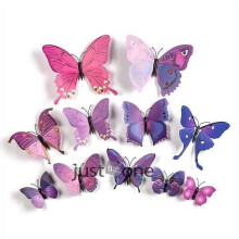 12pcs 3D Butterfly Wall Stickers for Home Room Decoration HFON
