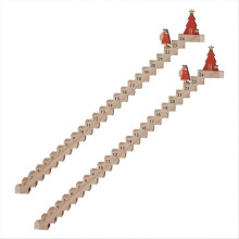 Calendrier de l'Avent en bois avec escalier, calendrier de compte à rebours pour escalier