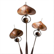 Tuteur de jardin pour lys calla avec clochettes - Décorations florales d'extérieur pour jardin et accessoires