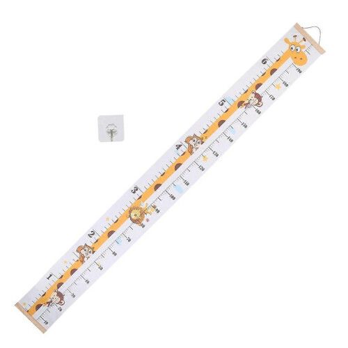 Waterproof Baby Growth Chart Removable Roll Up Kids Height Measure Ruler